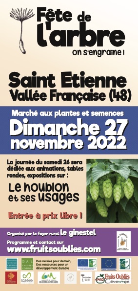 Lire la suite à propos de l’article Fête de l’Arbre – St Etienne VF (48) : dimanche 27 novembre 2022