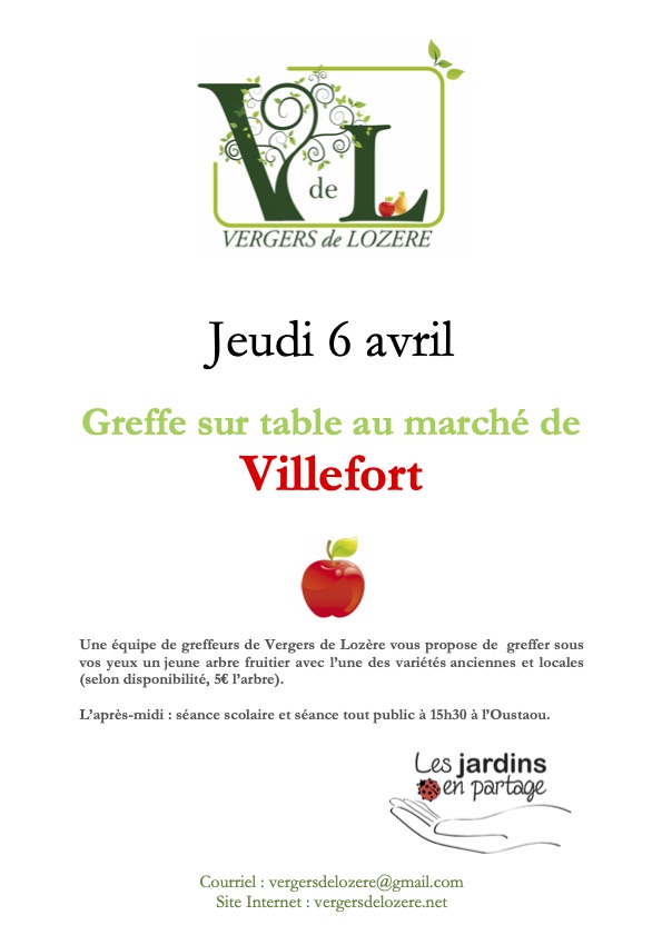 You are currently viewing 6 avril 2023 : Greffe à Villefort