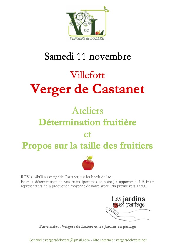 You are currently viewing Samedi 11 novembre au verger de Castanet : ateliers ‘Détermination fruitière’ et ‘Propos sur la taille des fruitiers’.