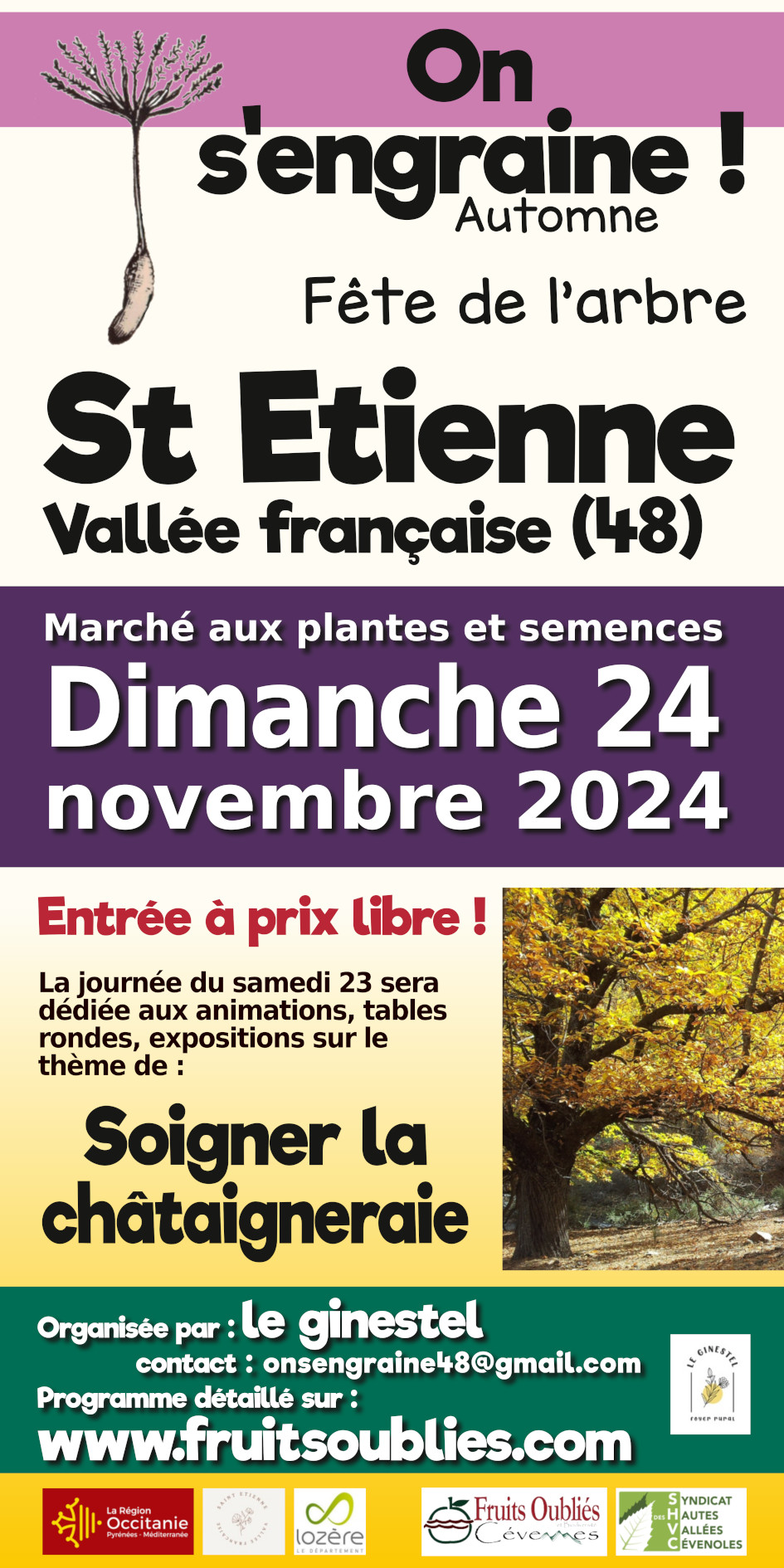 You are currently viewing On s’engraine Automne –  St Etienne Vallée Française – 24 novembre 2024