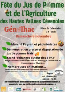 Lire la suite à propos de l’article Dimanche 8 novembre – Fête du jus de pomme à Génolhac